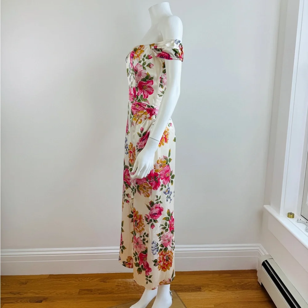 Reformation Pink Floral Midi Dress - Picture 5 of 9
